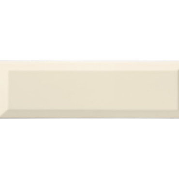ECHANTILLON (taille variable) de Carrelage Métro biseauté 10x30 cm bone beige brillant