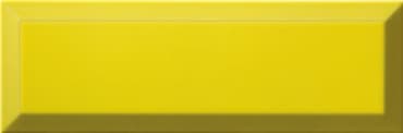 ECHANTILLON (taille variable) de Carrelage Métro biseauté 10x30 cm limon jaune brillant
