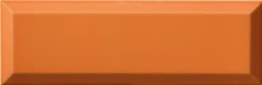 ECHANTILLON (taille variable) de Carrelage Métro biseauté 10x30 cm naranja orange brillant