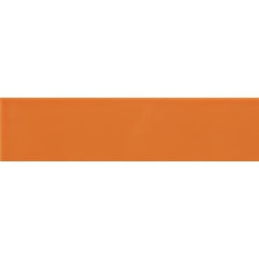 ECHANTILLON (taille variable) de Carreau métro plat orange brillant 10x30 cm