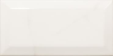 ECHANTILLON (taille variable) de Carreau métro Blanc brillant marbré 7.5x15 cm CARRARA GLOSS