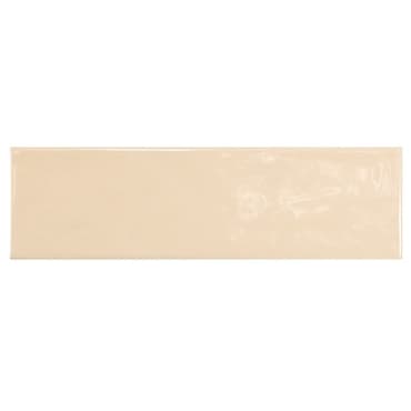 ECHANTILLON (taille variable) de Carrelage uni brillant beige clair 6.5x20cm COUNTRY BEIGE 0.
