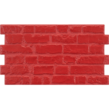 Parement mural cérame style pierre 31X56 cm MANHATTAN Rojo (rouge) -    - Echantillon