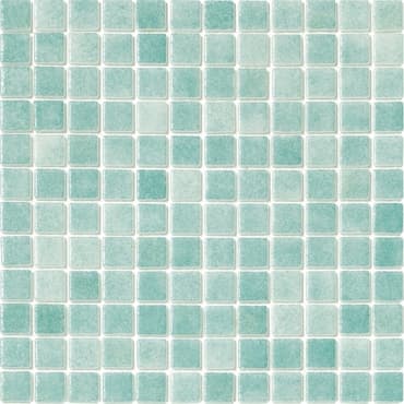ECHANTILLON (taille variable) de Mosaique piscine Nieve bleu vert caraibe 3057 31.6x31.6 cm