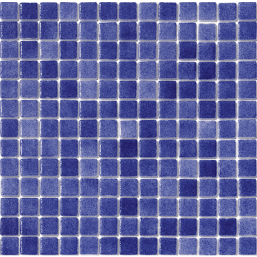 ECHANTILLON (taille variable) de Mosaique piscine Nieve bleu marine azul antidérapant 3102 31.6x31.6cm