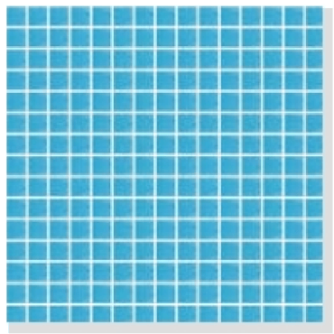 ECHANTILLON (taille variable) de Mosaique piscine Bleu A32 20x20mm