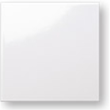 ECHANTILLON (taille variable) de Faience colorée Carpio blanc brillant 20x20 cm