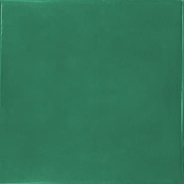 ECHANTILLON (taille variable) de Faience effet zellige vert émeraude 13.2x13.2 VILLAGE ESMERALD GREEN 25595