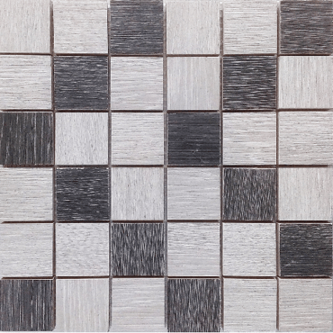 ECHANTILLON (taille variable) de Malla Wood Mix Gris - Mosaique imitation bois - grès cérame 29x29cm - unité