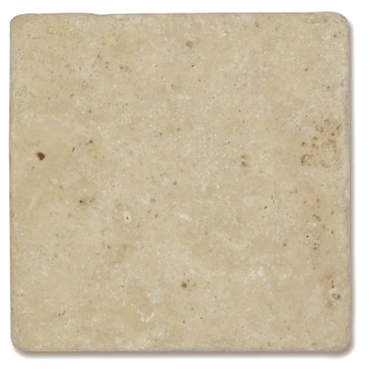 ECHANTILLON (taille variable) de Carrelage pierre TRAVERTIN vieilli beige LIGHT MIX 10x10
