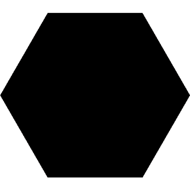 ECHANTILLON (taille variable) de Carrelage tomette noire 33x .5 OPAL NOIR