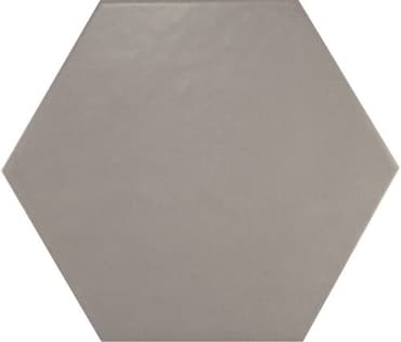 ECHANTILLON (taille variable) de Carrelage hexagonal 17.5x20 Tomette design HEXATILE GRIS UNI 20340