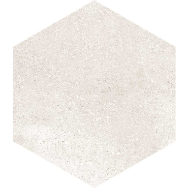 ECHANTILLON (taille variable) de Carrelage hexagonal tomette crème vieillie 23x26.6cm RIFT Crema