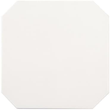 ECHANTILLON (taille variable) de Carrelage 20x20 blanc octogone avec cabochons CERAME BRILLANT