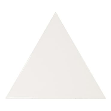 ECHANTILLON (taille variable) de Carreau blanc brillant 1 x12.4cm SCALE TRIANGOLO WHITE
