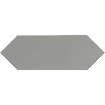 ECHANTILLON (taille variable) de Faience navette crayon gris brillant 10x30 PICKET GREY