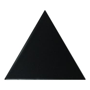 ECHANTILLON (taille variable) de Carreau noir mat 1 x12.4cm SCALE TRIANGOLO BLACK MATT