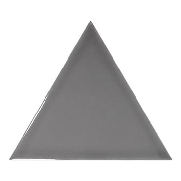 ECHANTILLON (taille variable) de Carreau gris foncé brillant 1 x12.4cm SCALE TRIANGOLO DARK GREY
