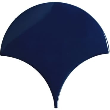 ECHANTILLON (taille variable) de Carreau écaille bleu marine nuancé 12.7x6.2 SQUAMA TURCHESE