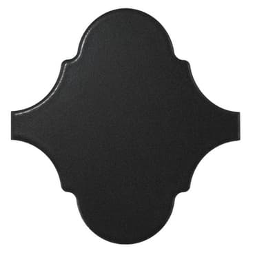 Carreau noir mat 12x12 SCALE ALHAMBRA BLACK MATT -  - Echantillon