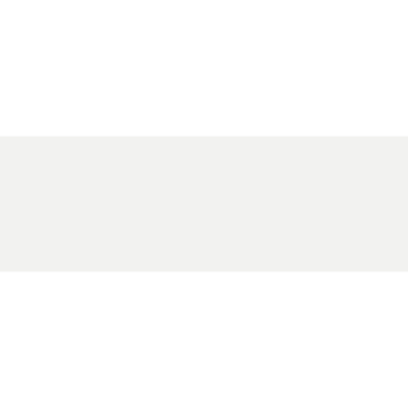 ECHANTILLON (taille variable) de Faience unie blanche brillante 33.3x100 cm