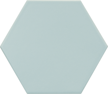 Carrelage hexagonal bleu clair KROMATIKA BLEU CLAIR R10 11.6x10.1 - 26464 - 0.43m²