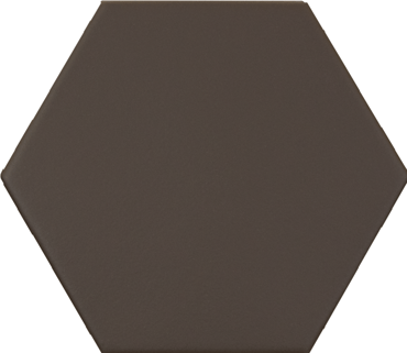Carrelage hexagonal marron foncé KROMATIKA BROWN R10 11.6x10.1 - 26470 - 0.43 m²