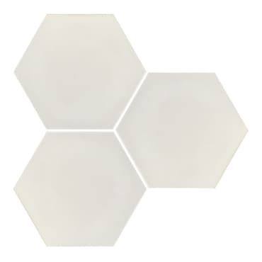 Carrelage hexagonal blanc mate INTUITION WHITE NAT - 25x30 cm - R10 - 0.935m²