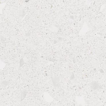 Carrelage Terrazzo Blanc avec nuances de gris et éclats pierre 80x80 cm