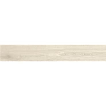 Plinthe aspect bois moderne ANDRIA BLANC grand format - 6,5X120- 8 Unités
