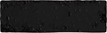 Carrelage brique de parement très réaliste BINDI GLOSS EBONY BLACK 6X20 - 0,5m²