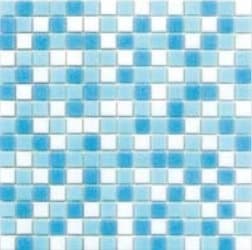 Carrelage uni bleu varié de tons sans motifs taille 30x30 cm