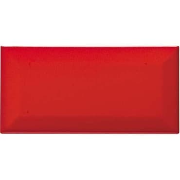 Carreau métro grès cérame rouge mat VERMIGLIO 7,5x15 cm - 1 m²