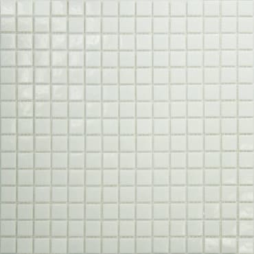 Carrelage uni blanc en céramique lisse format 30x30 cm