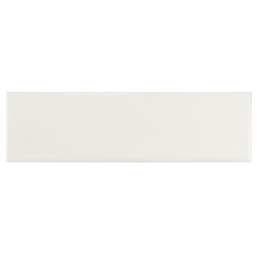 Carrelage uni blanc épuré et élégant, idéal pour un design intérieur moderne et lumineux