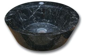 Vasque Abi marbre noir poli 42x15 cm
