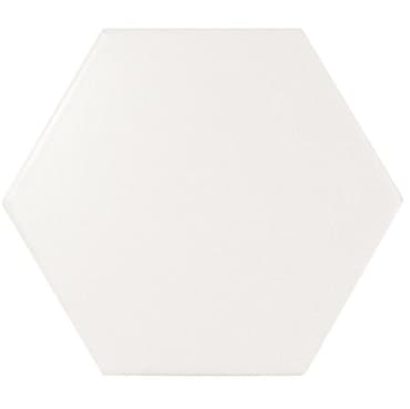 Faience SCALE HEXAGON WHITE MATT 21767 - 12.4x10.7cm - 1 m²