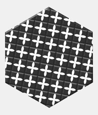 Carrelage tomette patchwork style ciment 33x28.5 GRAZIA DECOR - 1m²