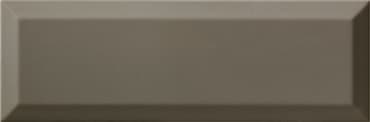 Carrelage Métro biseauté 10x30 cm gris foncé brillant - 1.02m²