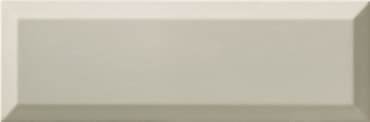 Carrelage Métro biseauté 10x30 cm gris clair brillant - 1.02m²