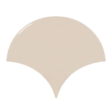 Carreau beige brillant 10.6x12cm SCALE FAN GREIGE - 0.37m²