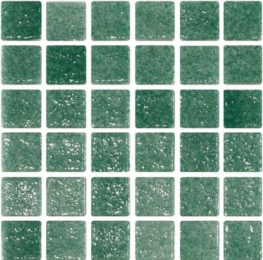 Mosaique verte 5x5 sur trame 30.7x30.7 REF.503 A-11 - 2 m²