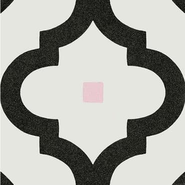 Carrelage scandinave noir points multicouleurs 20x20 cm LADAKHI Grafito - 1m²