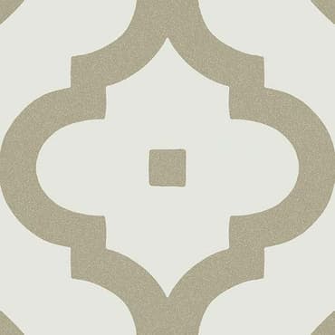 Carreau de ciment beige avec motifs élégants ton sur ton, dimension 20x20 cm