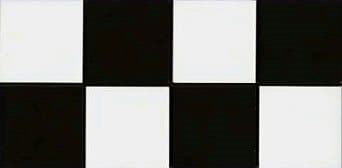 Frise carré noir et blanc 10x20 cm Composicion Lautrec - 1mL