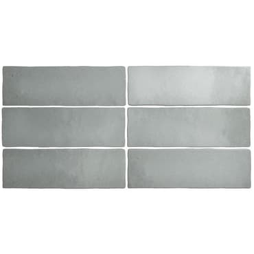 Faience dénuancée gris 6.5x20 cm MAGMA GREY STONE 24960 - 0.5m²