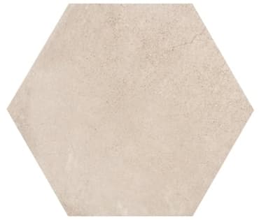 Carrelage aspect pierre beige nuancé sans motifs hexagonal pour design intérieur moderne