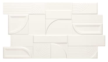 Carrelage design original ENGLAND WHITE - 31X56 - 1,21 m²