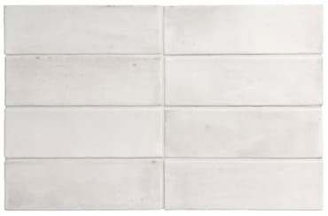Carrelage grès cérame petit format CORTA WHITE MATT - 5X15 - 0,5 m²