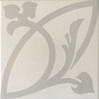 Carreaux de ciment imitation Carrelage imitation ciment rosace CAPRICE LIBERTY WHITE 20934 - 20x20 cm - 1m² - As de Carreaux